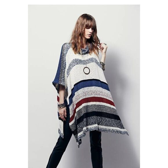 Free People | Dream Maker Melange Poncho - Picture 1 of 9